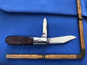SUPER CLEAN Belknap Bluegrass Barlow knife w/ Blades like mirrors