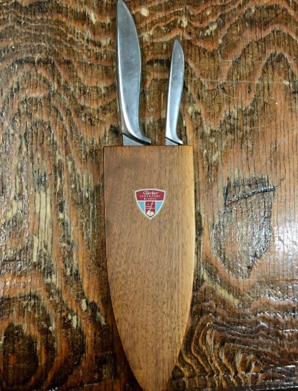 Gerber Legendary Blades Pixie & Little Snick Kitchen Knives with hanging block Gerber Legendary Blades Pixie & Little Snick Kitchen Knives with hanging block