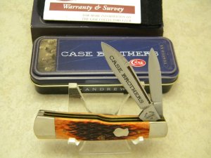 Case Bros. Cutlery Co. USA Bone 62130 SS Gunstock Jack Knife in Box