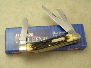 Schrade + USA 897UH Uncle Henry Staglon Stockman Knife - NIB