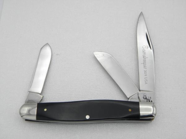 Queen Cutlery Gamekeeper Series Mode 309 stockman, 1978: 4” closed, Queen Cutlery Gamekeeper Series Mode 309 stockman, 1978: 4” closed,