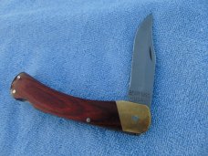 Bear & Son / BEAR MGC USA MADE Lock Back Folding Pocket Knife EDC Wood scales. MADE IN THE USA!!! Bear & Son / BEAR MGC USA MADE Lock Back Folding Pocket Knife EDC Wood scales. MADE IN THE USA!!!