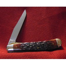 BY SCHRADE CUTLERY CORP. IN 1978 PARKER- FROST LITTLE BANDIT LOCKBACK TRAPPER BROWN BONE BY SCHRADE CUTLERY CORP. IN 1978 PARKER- FROST LITTLE BANDIT LOCKBACK TRAPPER BROWN BONE
