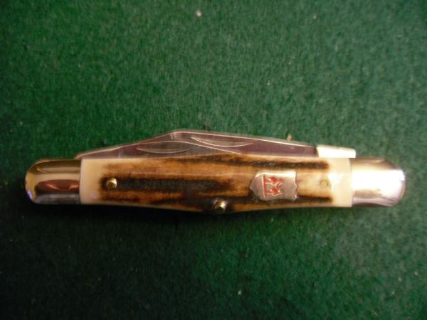 Kissing Crane 1442 Robt Klass Stag Split Spring Whittler MINT Kissing Crane 1442 Robt Klass Stag Split Spring Whittler MINT