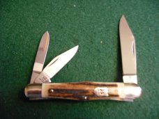 Kissing Crane 1442 Robt Klass Stag Split Spring Whittler MINT Kissing Crane 1442 Robt Klass Stag Split Spring Whittler MINT