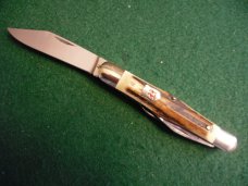Kissing Crane 1442 Robt Klass Stag Split Spring Whittler MINT Kissing Crane 1442 Robt Klass Stag Split Spring Whittler MINT