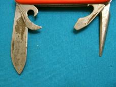 VINTAGE RED COLONIAL PROV SPORTSMAN USA ADVERTISING SCOUT FOLDING POCKET CAMP KNIFE KNIVES OLD VINTAGE RED COLONIAL PROV SPORTSMAN USA ADVERTISING SCOUT FOLDING POCKET CAMP KNIFE KNIVES OLD