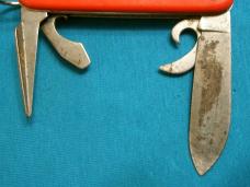 VINTAGE RED COLONIAL PROV SPORTSMAN USA ADVERTISING SCOUT FOLDING POCKET CAMP KNIFE KNIVES OLD VINTAGE RED COLONIAL PROV SPORTSMAN USA ADVERTISING SCOUT FOLDING POCKET CAMP KNIFE KNIVES OLD