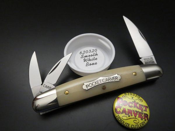 Great Eastern Cutlery #62 Tidioute Pocket Carver Smooth White Bone GEC 620320 Great Eastern Cutlery #62 Tidioute Pocket Carver Smooth White Bone GEC 620320