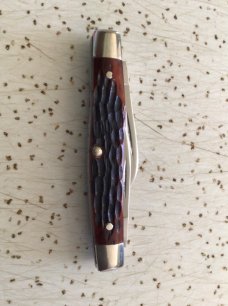 VINTAGE CASE XX 1970 6333 RED BONE STOCKMAN POCKET KNIFE / “ SWEET PIECE “ VINTAGE CASE XX 1970 6333 RED BONE STOCKMAN POCKET KNIFE / “ SWEET PIECE “