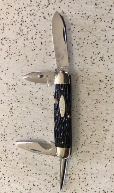 VINTAGE CASE XX 1940-64 6445R ROUGH BLACK UTILITY/SCOUT KNIFE/ “SWEET PIECE “ VINTAGE CASE XX 1940-64 6445R ROUGH BLACK UTILITY/SCOUT KNIFE/ “SWEET PIECE “
