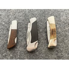 3 Lockback folders. Gerber, Edge Mark, Explorer 3 Lockback folders. Gerber, Edge Mark, Explorer