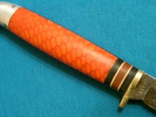 VINTAGE CUSTOM WESTERN BOULDER USA L49 BIRD AND TROUT FIXED BLADE HUNTING SKINNING KNIVES OLD VINTAGE CUSTOM WESTERN BOULDER USA L49 BIRD AND TROUT FIXED BLADE HUNTING SKINNING KNIVES OLD