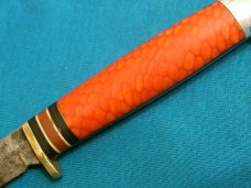 VINTAGE CUSTOM WESTERN BOULDER USA L49 BIRD AND TROUT FIXED BLADE HUNTING SKINNING KNIVES OLD VINTAGE CUSTOM WESTERN BOULDER USA L49 BIRD AND TROUT FIXED BLADE HUNTING SKINNING KNIVES OLD