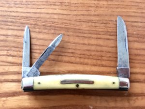 Antique Tyler & Co Celebrated Cutlery Congress Whittler Knife Trademark of Theile & Quack Germany