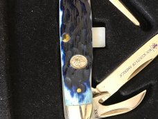 2010 CASE XX USA 64090R JR SCOUT BOY SCOUTS OF AMERICA NAVY BLUE BONE WITH BAILE NEW IN BOX 2010 CASE XX USA 64090R JR SCOUT BOY SCOUTS OF AMERICA NAVY BLUE BONE WITH BAILE NEW IN BOX
