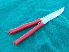Rare Hackman Finland CIA butterfly knife. HACKMAN FINLAND BALISONG BUTTERFLY POCKET KNIFE FLIPPER