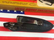 Vintage (Parker) Little Smoky Mountain ToothPick / Boot knife w Blade Etch w/ Sheath. NOS & NM Vintage (Parker) Little Smoky Mountain ToothPick / Boot knife w Blade Etch w/ Sheath. NOS & NM