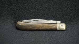 + VNTG SCARCE RICH MATTES ROSTFREI 2 Blade Pocket Knife +