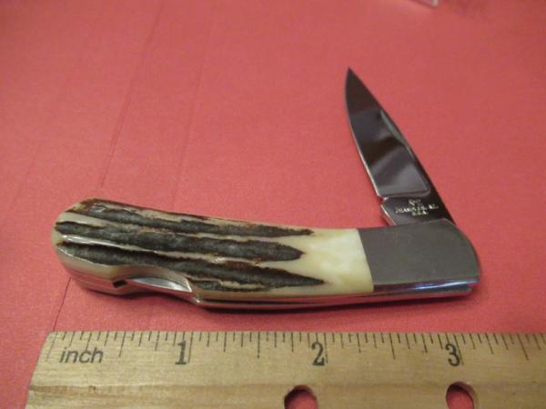 Katz Stag Handle Folding Lock Back  ATS-34