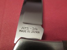 Katz Stag Handle Folding Lock Back  ATS-34