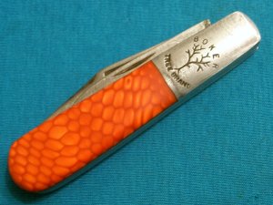 VINTAGE CUSTOM HANDLE BOKER TREE BRAND 493 BARLOW BAREHEAD FOLDING POCKET PEN KNIFE KNIVES OLD