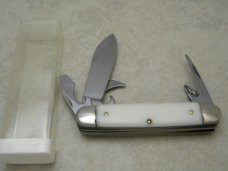 Ulster USA White 5 Blade Camp Scout Utility Knife New in Tube