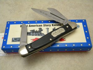 Boker USA Great Amer. Story No. 1776 "On To The Last Frontier" Stockman Knife NIB