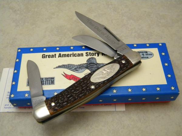 Boker USA Great Amer. Story No. 1771 "One Out Of Many" Stockman Knife NIB Boker USA Great Amer. Story No. 1771 "One Out Of Many" Stockman Knife NIB
