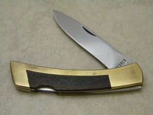 Gerber Portland, OR 97223 USA Wood Classic Folding Lockback Knife c.1970's