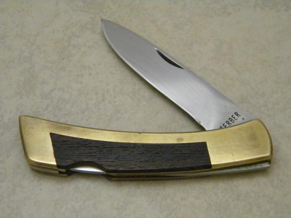 Gerber Portland, OR 97223 USA Wood Classic Folding Lockback Knife c.1970's