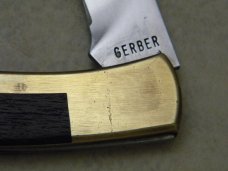 Gerber Portland, OR 97223 USA Wood Classic Folding Lockback Knife c.1970's