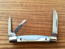 Pair of Vintage Miller Bros Small Congress Whittlers Pearl & Tortoise Shell Pair of Vintage Miller Bros Small Congress Whittlers Pearl & Tortoise Shell