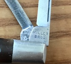 Pair of Vintage Miller Bros Small Congress Whittlers Pearl & Tortoise Shell Pair of Vintage Miller Bros Small Congress Whittlers Pearl & Tortoise Shell