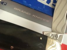 1995 Bulldog Brand HAND MADE / Hammer Forged Elephant Toe w/ African Buffalo Blade Etch 1995 Bulldog Brand HAND MADE / Hammer Forged Elephant Toe w/ African Buffalo Blade Etch