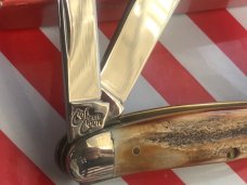 Colonel Coon (by Queen) Stockman w/ Super Stag Handles -NOS in Orig Box