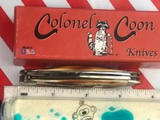 Colonel Coon (by Queen) Stockman w/ Super Stag Handles -NOS in Orig Box