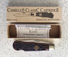 VINTAGE BONE CAMILLUS CLASSIC CARTRIDGE REMINGTON.44 MAGNUM LOCKBACK POCKET KNIFE/NOS/SWEET PIECE VINTAGE BONE CAMILLUS CLASSIC CARTRIDGE REMINGTON.44 MAGNUM LOCKBACK POCKET KNIFE/NOS/SWEET PIECE