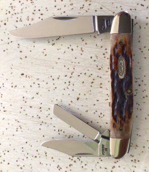 VINTAGE BONE CASE XX USA 7 DOT 1993 PS06347 WHITTLER POCKET KNIFE/NOS/BEAUTIFUL 