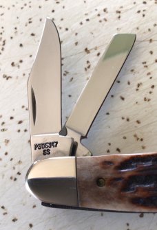 VINTAGE BONE CASE XX USA 7 DOT 1993 PS06347 WHITTLER POCKET KNIFE/NOS/BEAUTIFUL 