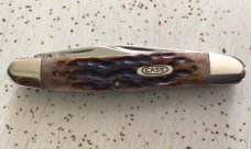 VINTAGE BONE CASE XX USA 7 DOT 1993 PS06347 WHITTLER POCKET KNIFE/NOS/BEAUTIFUL 