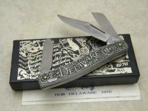 SW CUT USA (Schrade) TC-1 Limited Edition Thirteen Colonies "Deleware 1638" Stockman Knife in Box