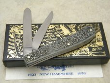 SW CUT USA (Schrade) TC-9 Lmtd Edition Thirteen Colonies "New Hampshire" Trapper Knife in Box SW CUT USA (Schrade) TC-9 Lmtd Edition Thirteen Colonies "New Hampshire" Trapper Knife in Box