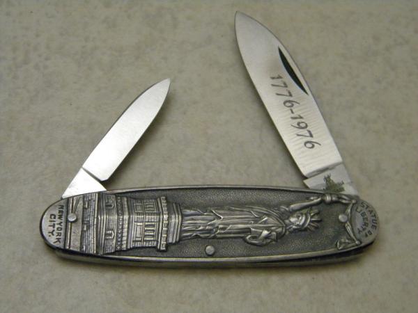 Vintage J.A. Henckels Germany 0112 Bicentennial Metal Souvenir Pen Knife - NIB
