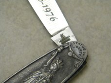 Vintage J.A. Henckels Germany 0112 Bicentennial Metal Souvenir Pen Knife - NIB