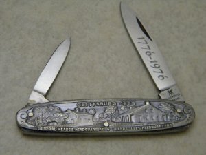 Vintage J.A. Henckels Germany 1377 Bicentennial Metal Souvenir Pen Knife - NIB