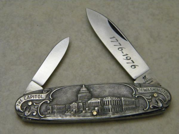Vintage J.A. Henckels Germany 0802 Bicentennial Metal Souvenir Pen Knife - NIB