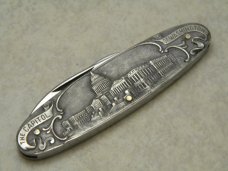 Vintage J.A. Henckels Germany 0802 Bicentennial Metal Souvenir Pen Knife - NIB