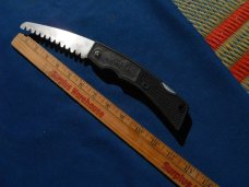 VINTAGE GERBER USA FOLDING LOCK-BACK SPORTS SAW CAMPING SAW WITH POUCH. MADE IN THE USA!!!