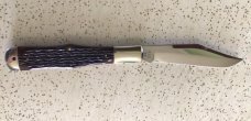 VINTAGE BONE WINCHESTER USA #1920 1990 COKE BOTTLE FOLDING HUNTER/POCKET KNIFE/NOS/SWEET to THE BONE